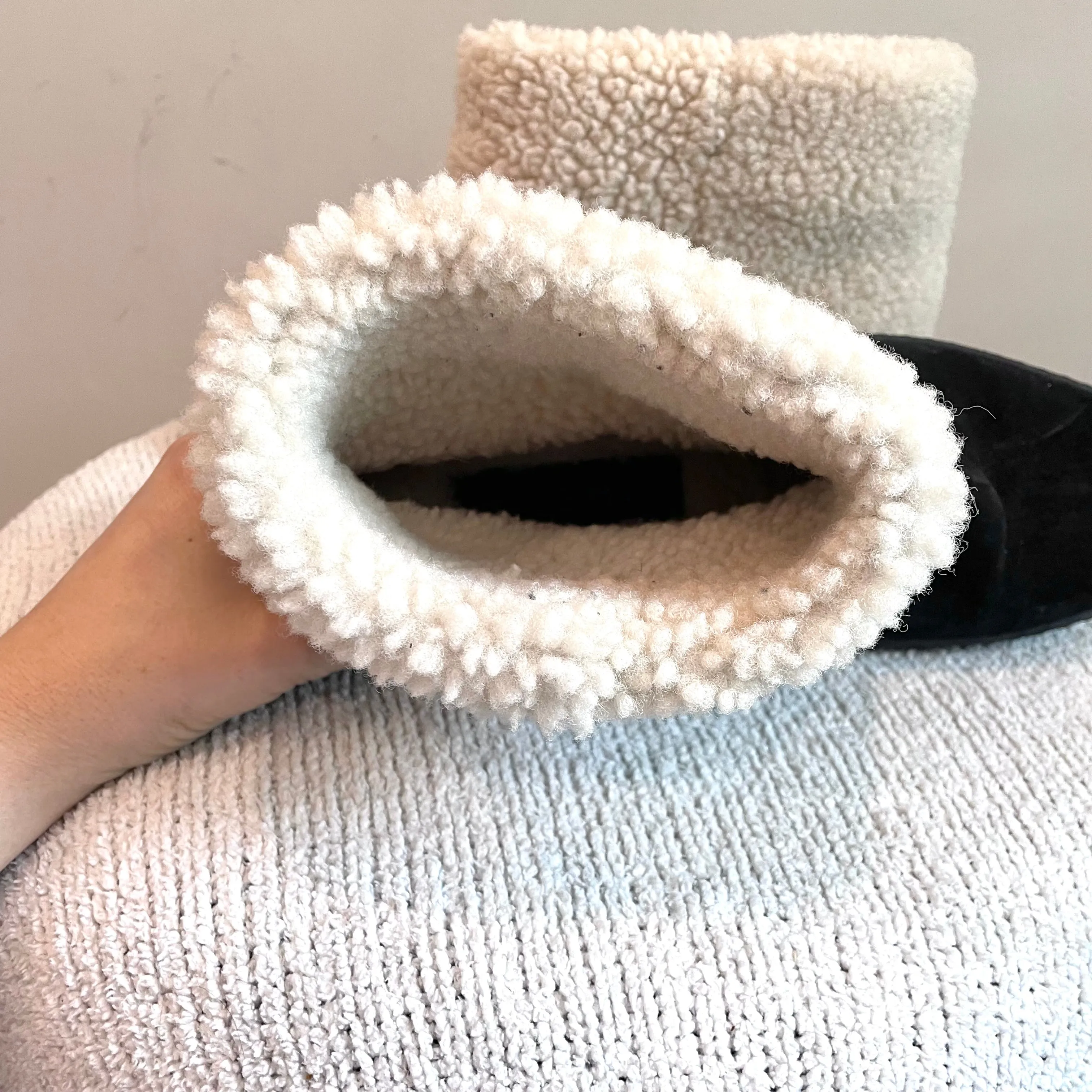 Suede Shearling Lined Boots