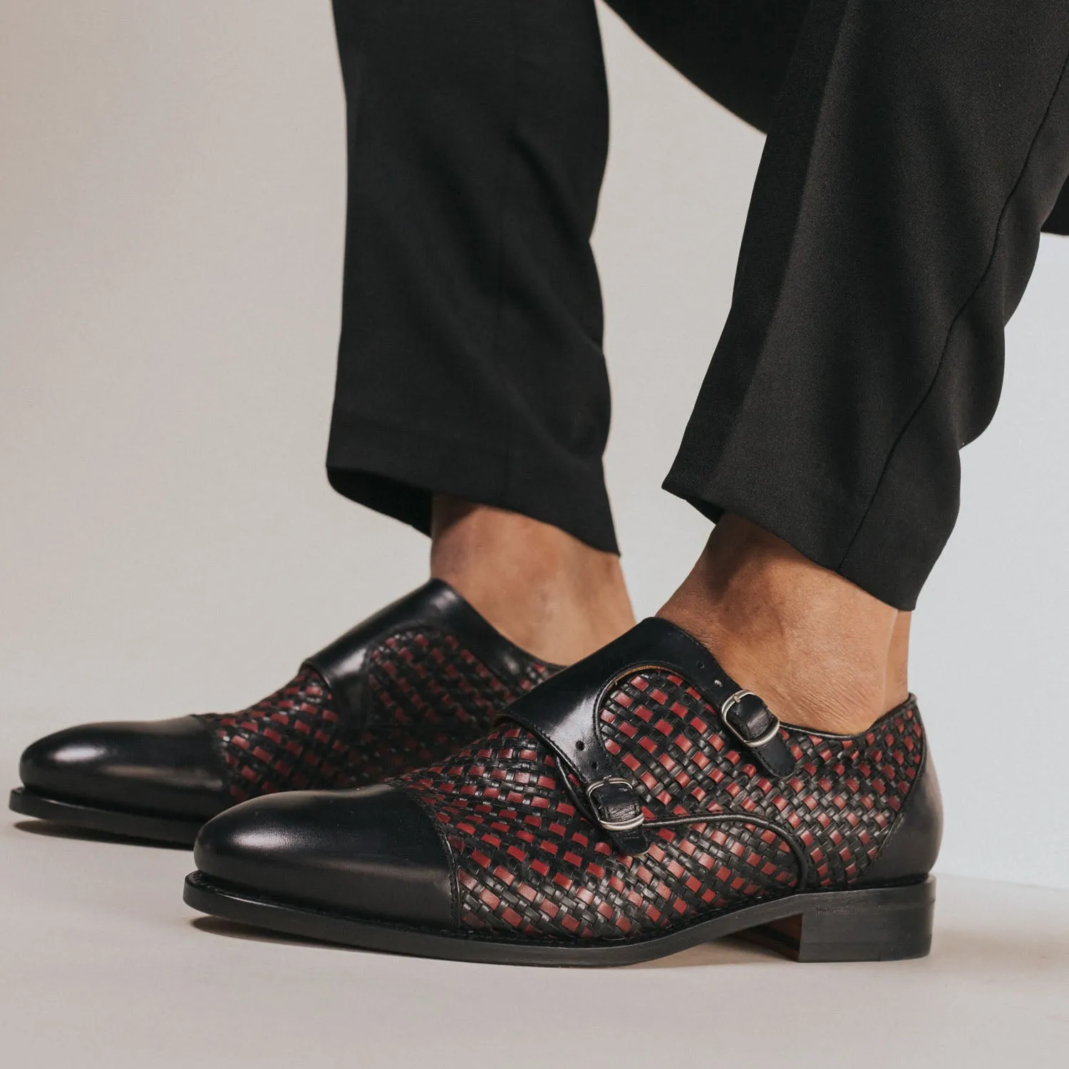 The Lucca Monk Woven in Black (Last Chance, Final Sale)