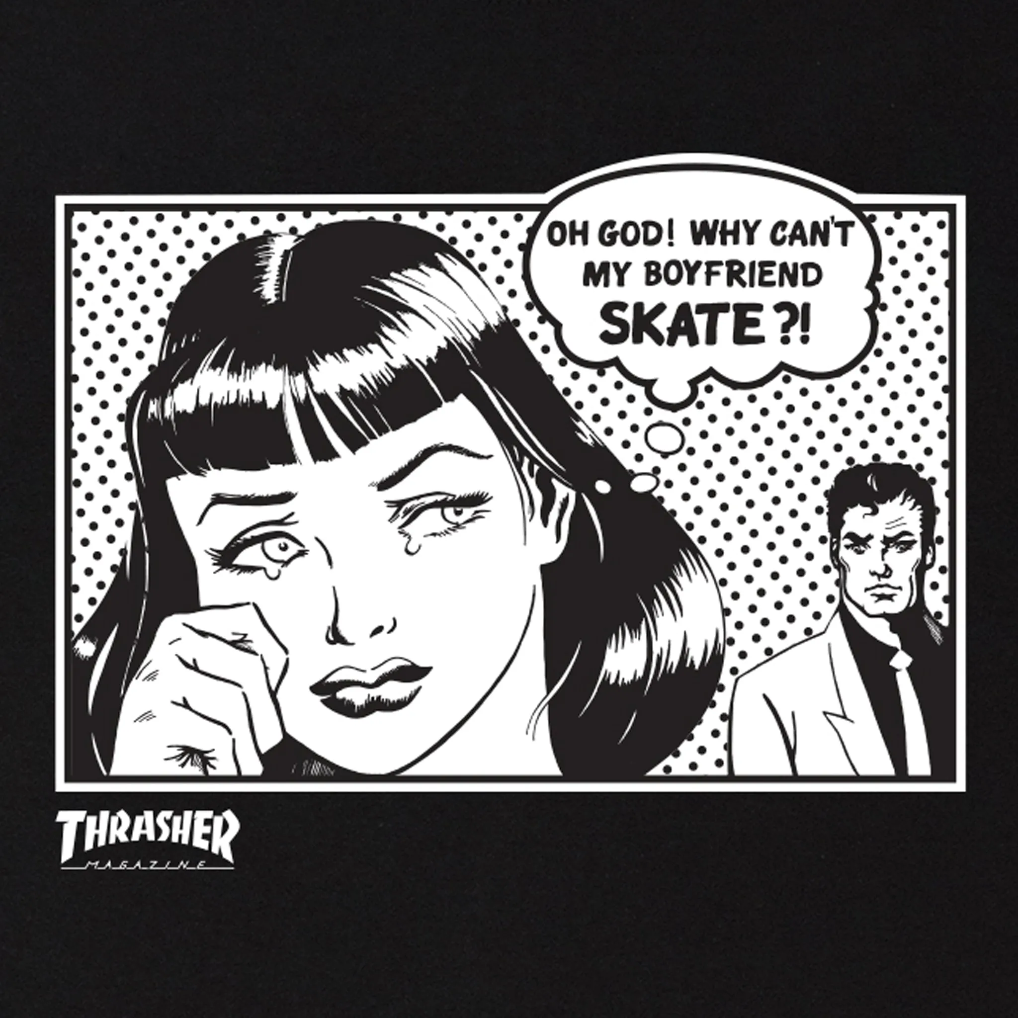 Thrasher Boyfriend Tee (Black)
