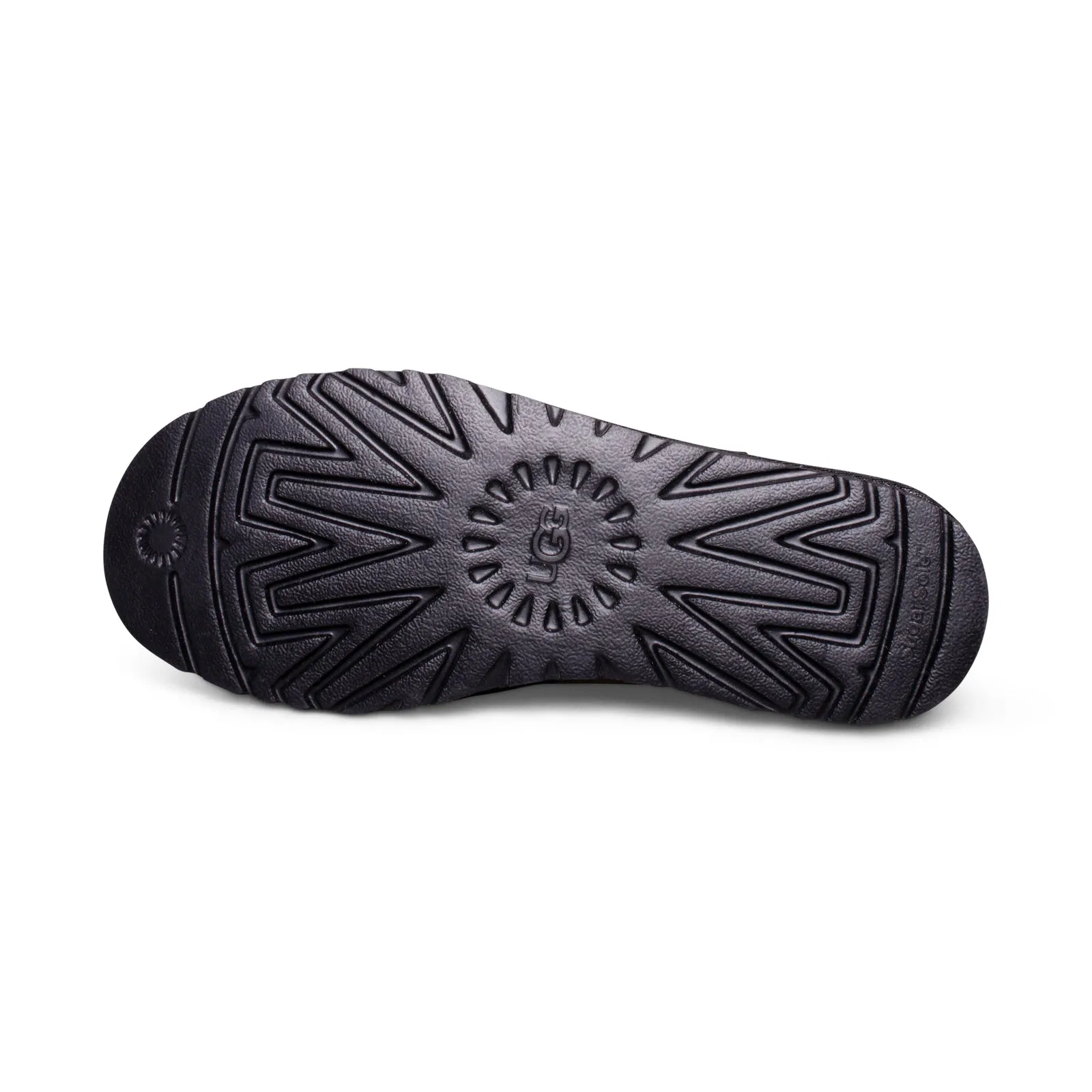 UGG Classic Mini Zipper Tape Logo Charcoal Black Boots - Women's