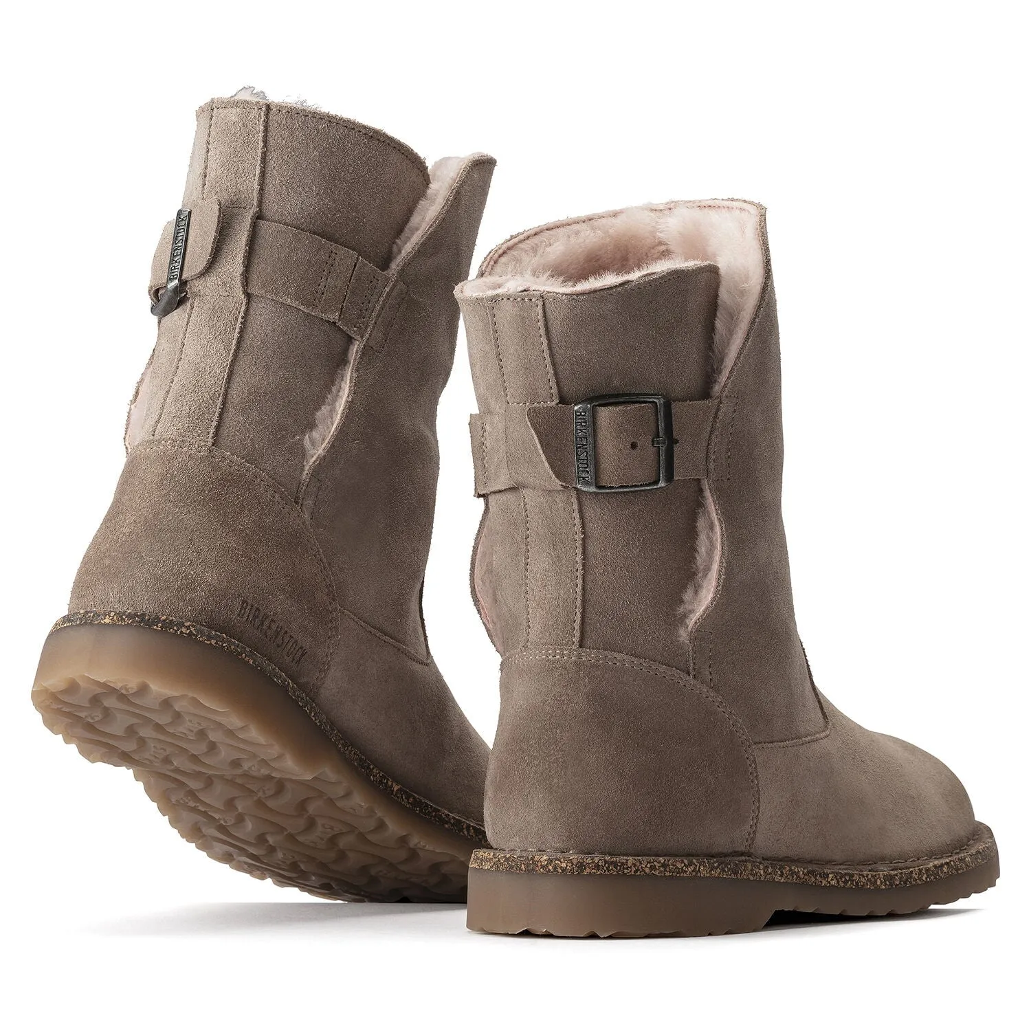 Uppsala Shearling Suede Gray Taupe