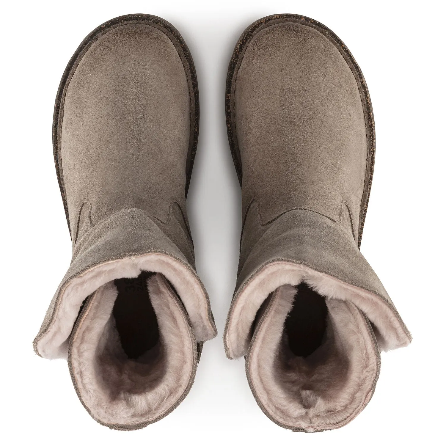 Uppsala Shearling Suede Gray Taupe