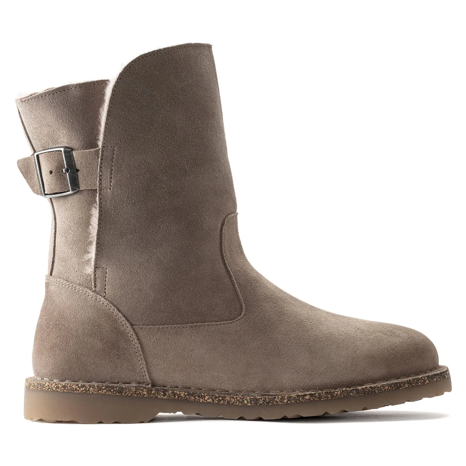 Uppsala Shearling Suede Gray Taupe