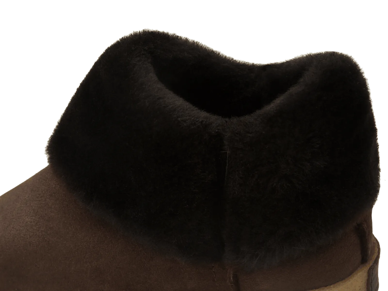Winema Boots in Dark Brown Shearling Suede
