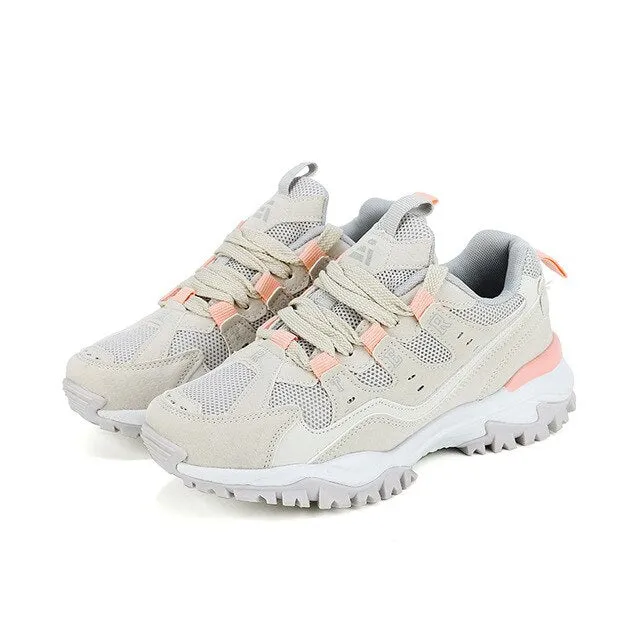 xiangtuibao New Fall Women Sneakers Suede Mesh Chunky Sneakers Platform Casual Shoes Woman