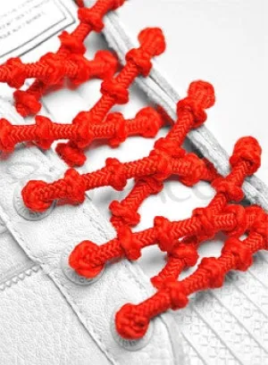 Xtenex X300 Triathlon Red Shoelaces