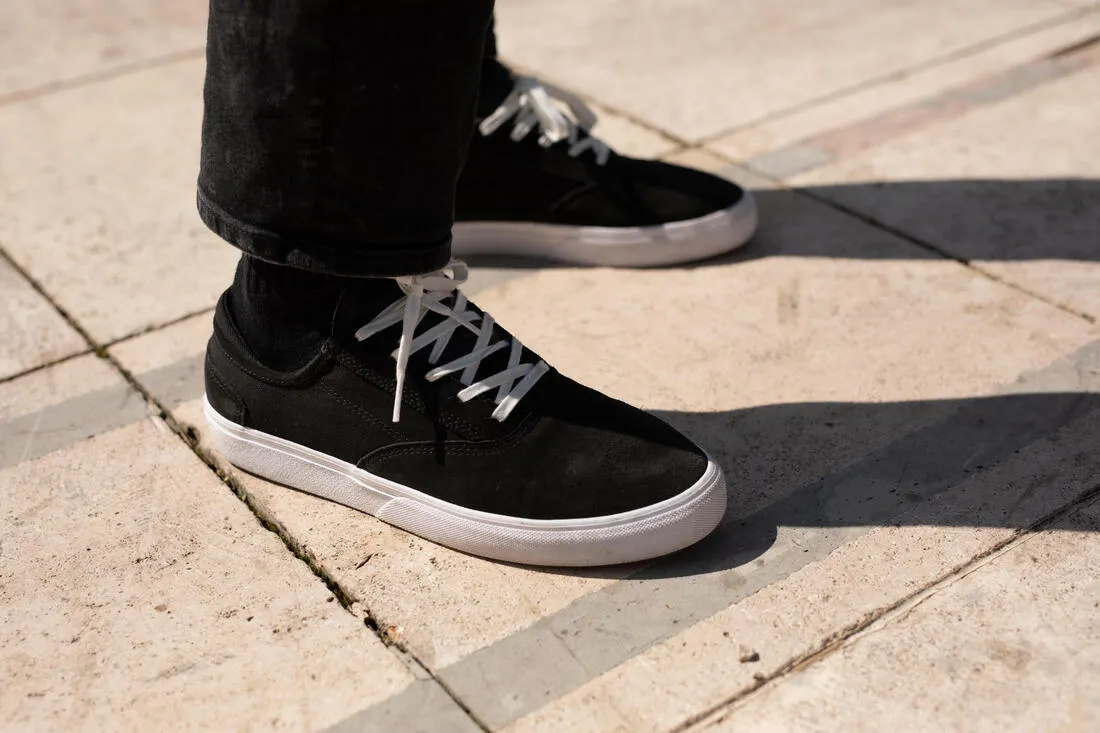 Zapatillas Skate Hombre y Niño Oxelo Vulca 500 II Vulcanizadas Negras